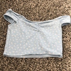 off the shoulder crop top
